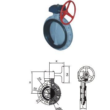 CORZAN CPVC GEARED BUTTERFLY VALVE