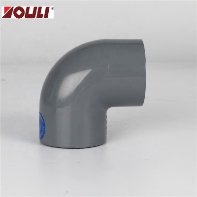 UPVC Fittings 90deg Elbow available in DIN & ASTM  D2467 Sch80